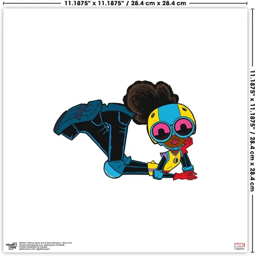 Vista 4 de Trends International Gallery Pops Marvel Moon Girl y Devil Dinosaur - Paquete de arte de pared Duo (paquete de 4)