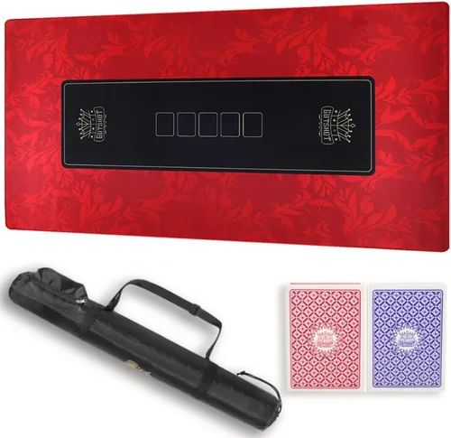Vista 17 de GUTSHOT Alfombrilla de Póquer Plegable de Calidad de Casino Paño de Mesa de Póquer Resistente al Agua, Multi-Spandex Suave Juego Impermeable