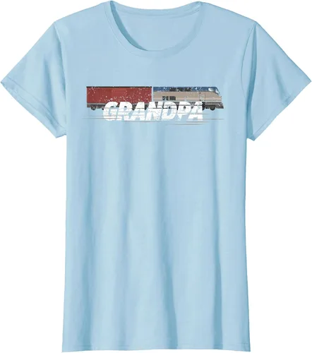 Vista 20 de RC Model Train Shirt Grandpa Train Boxcar HO Scale T-Shirt Negro