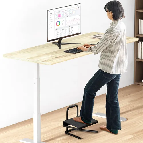 Vista 8 de Reposapiés para debajo del escritorio con mango de agarre suave