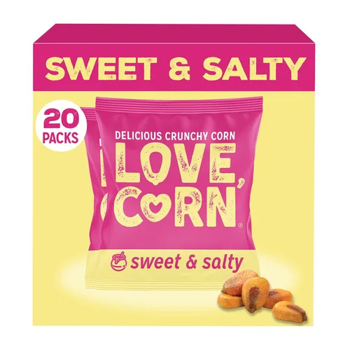 Vista 9 de LOVE CORN BBQ 0.7oz x 20 bolsas – Delicioso maíz crujiente – Snacks familiares saludables – Sin gluten, Kosher, sin OGM – Alternativa para papas