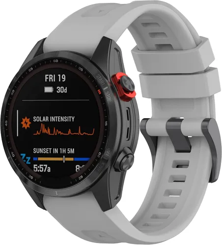 Vista 5 de Correas de repuesto para Garmin Fenix 7, Fenix 6/Fenix 5 Quickfit de silicona de repuesto para Garmin Forerunner 965 955/Approach S62/Instinct