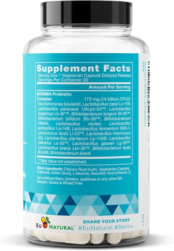 Vista 9 de Paquete prenatal natural – Multivitamínico prenatal Glow – Probióticos Momma para mamá y bebé