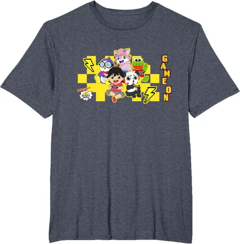Vista 48 de Ryan's World Game On Characters Camiseta, Negro, S