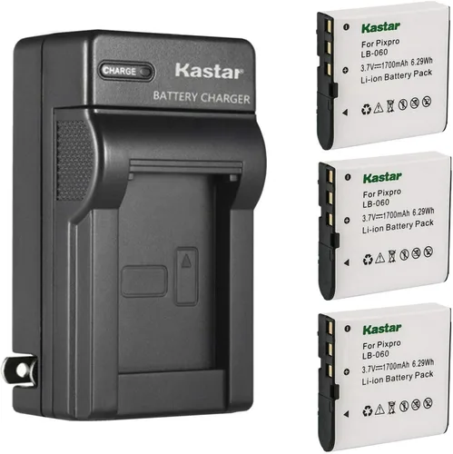Vista 6 de Kastar - Cargador de batería de pared para DB-CANP40, DBCANP40 DLI-202, DLI202, D-Li217, DLi217 NP-40, NP40, NP40C, NP-40DBA, NP40DCA, NP40DCA