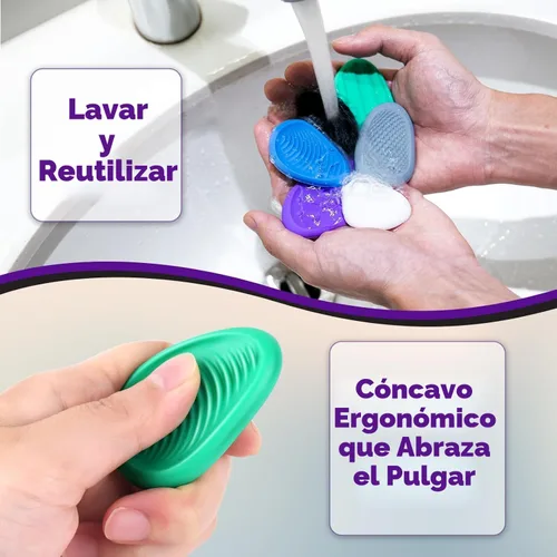 Vista 7 de Juguetes Fidget para Adultos de Piedra Sensorial: Paquete de 6 Piedras de Preocupación Texturizadas para Niños Autistas para Calmarse - Juguetes