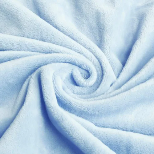 Vista 4 de TL Care Heavenly Soft - Sábana bajera ajustable de felpilla para cuna de 24 x 38 pulgadas, cálida y acogedora, color azul, para niños y niñas, se