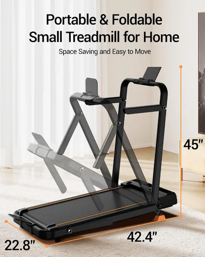 Vista 14 de LONTEK Walking Pad with 15% Incline & Handle Bar, Treadmills for Home Small