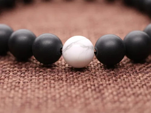Vista 5 de COAI Pulseras a juego de piedra de ónix de larga distancia