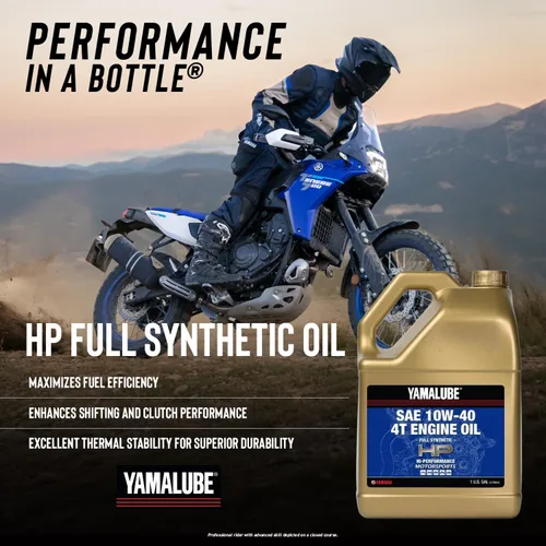 Vista 2 de Aceite de motor Yamaha Yamalube Hi Performance Full Synthetic 4T - 1 galón, #LUB-10W40-FS-04