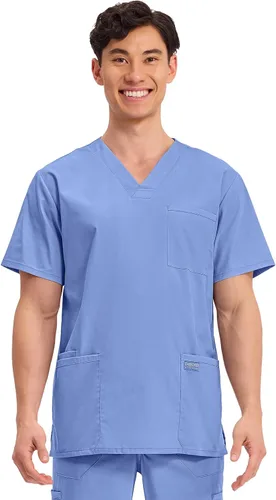 Vista 62 de Cherokee WW Professionals WW695 - Camisa de uniforme sanitario para hombre, con cuello en V