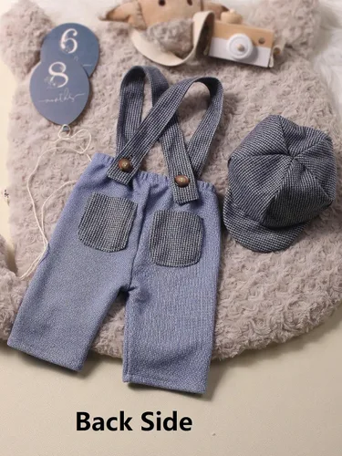 Vista 4 de Holibeat Accesorios de Fotografía para Bebé Recién Nacido Niño Trajes de Sesión de Fotos para Bebé Niño Trajes Romper de Caballero Infantil