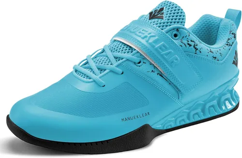 Vista 7 de MANUEKLEAR Professional Training Squat Shoes Blanco brillante