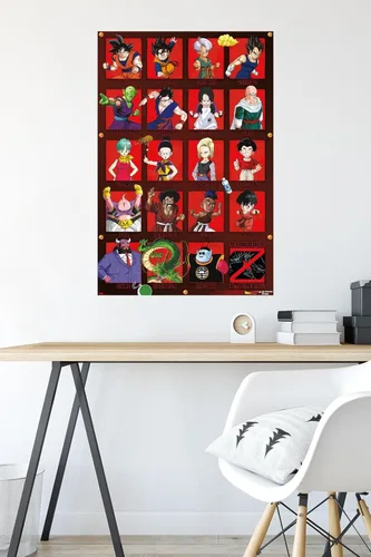 Vista 4 de Trends International Dragon Ball Z - Póster de pared de aniversario, 22.375 x 34 pulgadas, versión premium sin marco