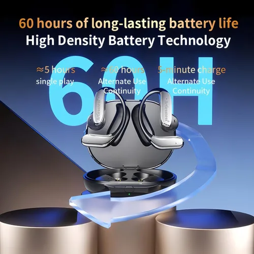 Vista 8 de Auriculares de traductor AI 4 en 1, audio de alta fidelidad, diseño de Negro
