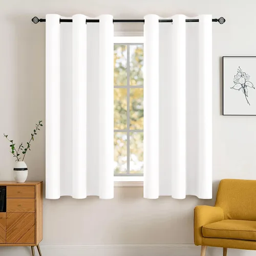 Vista 100 de MIULEE Cortinas opacas para dormitorio o sala de estar, juego de 2 paneles de cortina para ventana con aislamiento térmico y bloqueo de luz