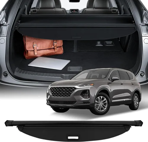 Vista 18 de SCITOO Cubierta de carga para 2019-2024 compatible con Cadillac XT4 2.0L retráctil para maletero trasero, cubierta de seguridad para equipaje