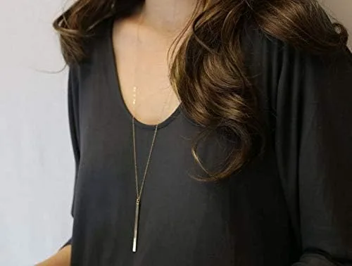 Vista 5 de YANCHUN Collares en capas para mujer, collar de disco multicapa, collares largos para niñas, collares de capas, otro, otro