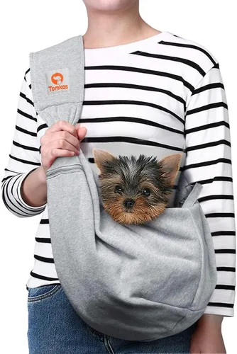 Vista 25 de TOMKAS - Transportador de perros estilo canguro para perros pequeños (negro, para mascotas de 2 a 7 libras)