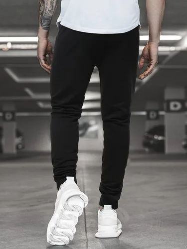 Vista 2 de WDIRARA Pantalones deportivos con estampado de oso de dibujos animados para hombre con bolsillo