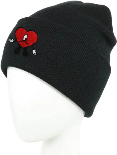 Vista 3 de Bad Rabbit Bunny Merch - Gorro de punto con puños, gorro diario para hombres y mujeres