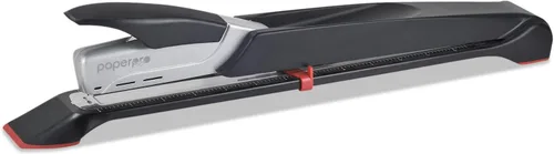 Vista 3 de 1610 inREACH - Engrapadora larga de alcance de 12.5 pulgadas, capacidad de 25 hojas, negro/plata