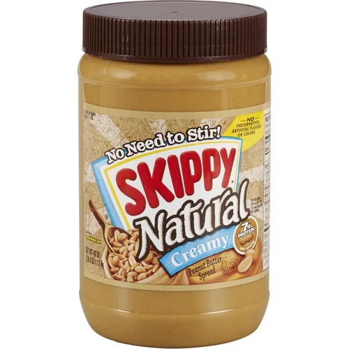 Vista 9 de SKIPPY Mantequilla de maní natural cremosa en paquetes individuales de extrusión, 1.15 oz (8 sobres)