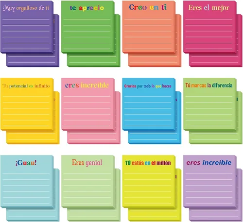 Vista 18 de Yinder 12 notas adhesivas inspiradoras, bonitas notas adhesivas motivacionales, regalos de agradecimiento a los empleados, a granel para profesores