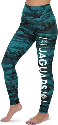 Vista 26 de Zubaz NFL Mallas para mujer de longitud completa de cintura alta básica 1.0