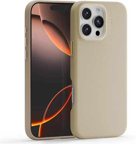 Vista 57 de MOFT Snap Case MOVAS™ para iPhone 16 Pro Max, compatible con MagSafe, funda magnética de cuero vegano premium con sensación suave, color duradero