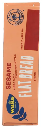 Vista 7 de Wasa Flatbread Thins Crackers, sésamo y sal marina, 6.7 onzas (paquete de 1)
