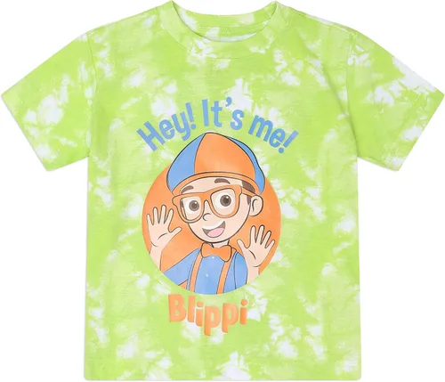 Vista 4 de Blippi Moonbug - Paquete de 3 camisetas de manga corta para niños pequeños y grandes