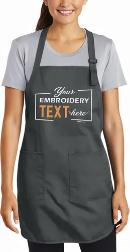 Vista 8 de TEEAMORE Delantales bordados personalizados para mujeres y hombres, añade tu texto de chef para parrilla de cocina, delantal personalizado