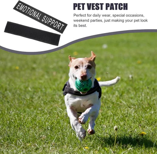Vista 9 de balacoo Parche de animal con chaleco reflector: 2 pares de parches reflectantes para perros de perro con arnés extraíble para perros pequeños