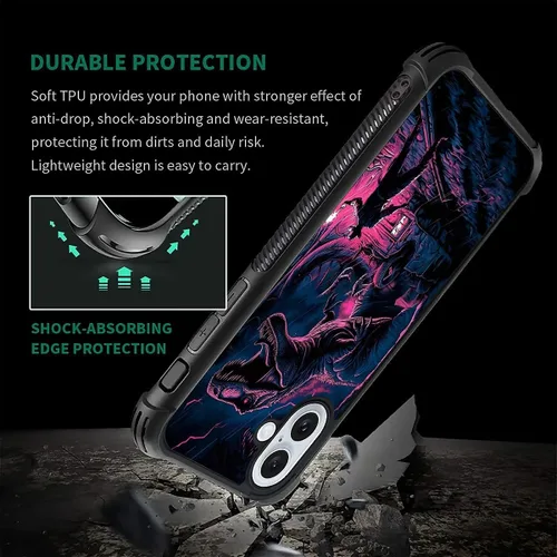 Vista 1008 de Funda compatible con iPhone 15, diseño de elefantes africanos, diseño increíble a prueba de golpes, antiarañazos, carcasa trasera de policarbonato