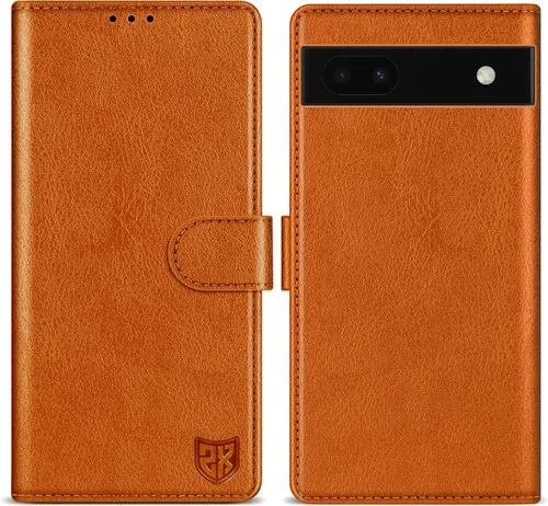 Vista 15 de ZZXX Funda tipo cartera para Google Pixel 6a con bloqueo RFID, ranura para tarjetas, función atril, cierre magnético, funda protectora de cuero