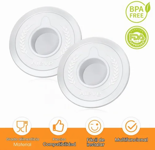 Vista 4 de AIEVE Fundas para tazones para mezclador, tapas protectoras de salpicaduras para mezclador KitchenAid de 4.5 a 5 cuartos de galón (2 unidades)