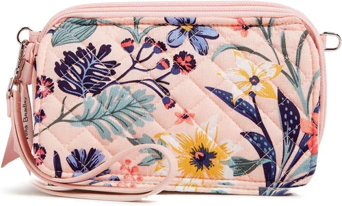 Vista 21 de Vera Bradley - Bolso cruzado de algodón todo en uno con protección RFID para mujer Amatista Plaid - Algodón Reciclado