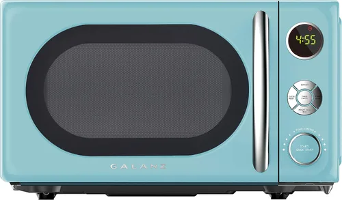 Vista 15 de Galanz GLCMKZ11BKR10 - Horno microondas retro de encimera, con funciones de cocción y recalentamiento automáticos, descongelación, inicio rápido