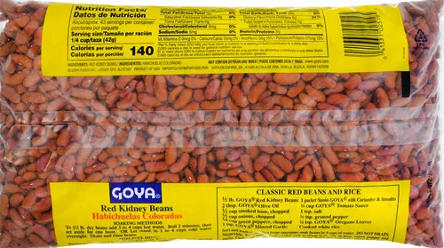 Vista 4 de Goya Foods Frijoles rojos, secos, 4 libras (paquete de 6)
