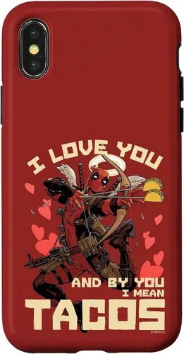 Vista 7 de Marvel Deadpool I Love You and by You I Mean Tacos - Carcasa para iPhone 17