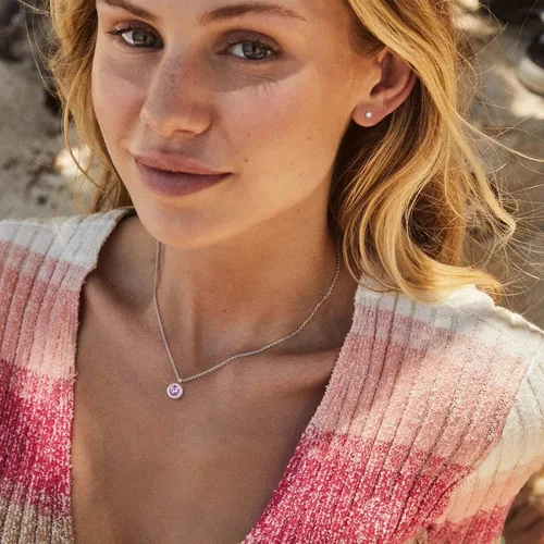 Vista 2 de ChainsProMax Collar de piedra natal de 12 meses para mujer, cadena de acero inoxidable ajustable, regalos, caja de regalo