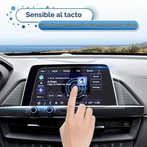 Vista 5 de Protector de pantalla Cadillac XT4 2019 2020 2021 2022 2020 2021 2022 2023 Cadillac CT4 de 8 pulgadas, protector de vidrio templado de pantalla