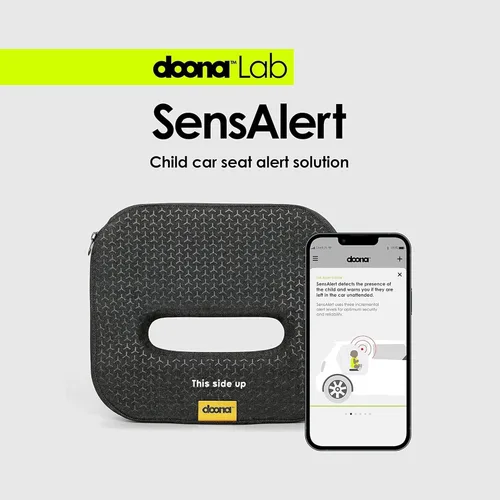 Vista 2 de Doona SensAlert - Alerta de asiento de coche para niños, compatible con asiento de automóvil y cochecito Doona