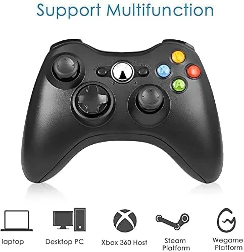 Vista 5 de YUDEG Xbox 360 Controlador inalámbrico Joystick Gampad para Xbox 360 PC Windows 7
