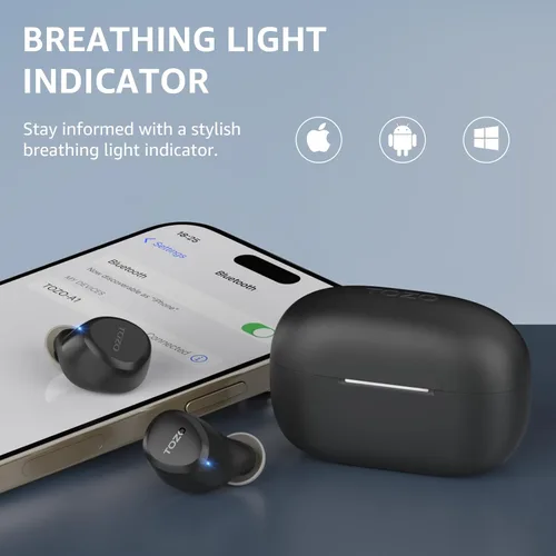 Vista 8 de TOZO Auriculares NC9 con auriculares inalámbricos A1