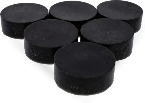 Vista 2 de Juego de 6 ceras de abeja circulares negras filtradas triples 4.8 oz