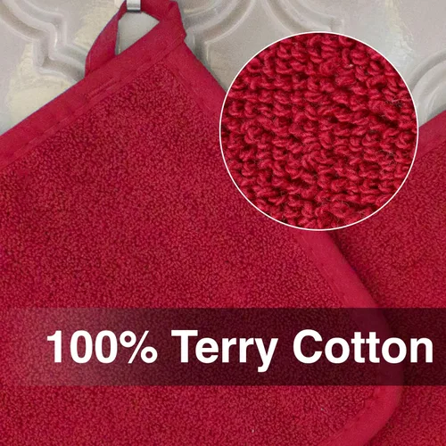 Vista 2 de RITZ Guante de olla y protector térmico de rizo: Resistente al calor sin igual, duradero 100% algodón – Diseñado ergonómicamente para un agarre