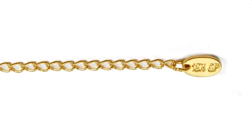 Vista 5 de Collar con nombre "Jazmin" - Chapado en oro amarillo de 18 quilates