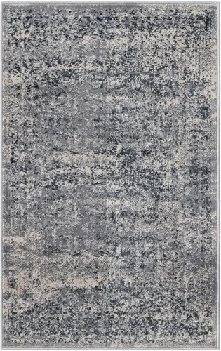 Vista 3 de Unique Loom Chateau Collection Alfombra de área - Jefferson (2' x 3' 1" Rectángulo, Azul Gris/Beige)